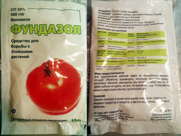 Фунгицид Фундазол: состав, инструкция по применению, отзывы