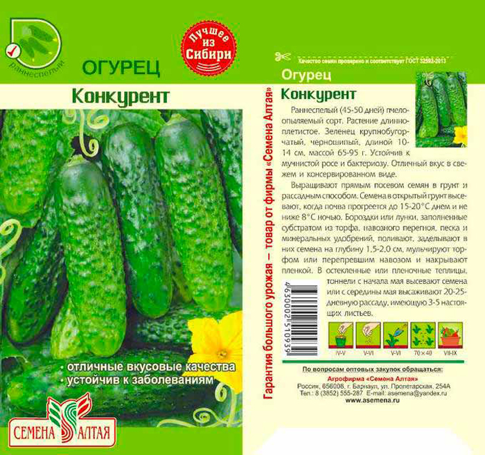 Лучшие сорта огурцов для теплицы — ТОП-45 2023 года